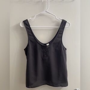 H&M BUTTON-TOP TANK TOP Size S